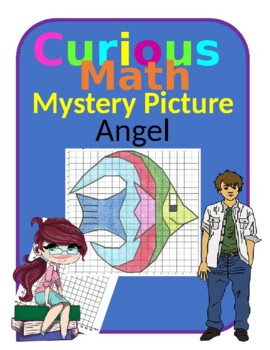 Preview of Quadrant 1 Coordinate Graph Mystery Picture, Angel Fish