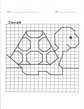 coordinate graphing mystery picture first quadrant