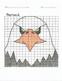 Quadrant 1 Coordinate Graph Mystery Picture, Raymond Eagle