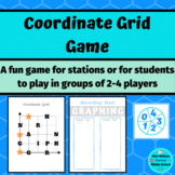 Quadrant I Coordinate Grid Game
