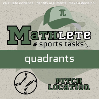 Preview of Quadrants Printable & Digital Activity - Baseball Mathlete