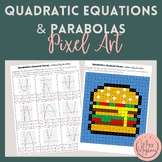 Quadratic Equations & Parabolas - Color by Number - Pixel Art