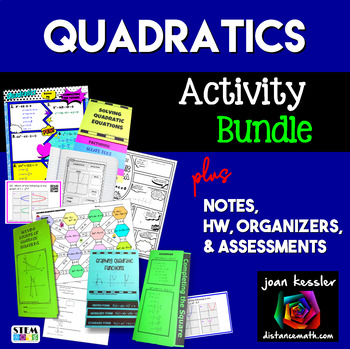 Preview of Quadratic Functions and Equations Big Activity Bundle