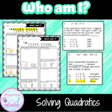 Quadratic Equations Mystery Person Ellen Ochoa