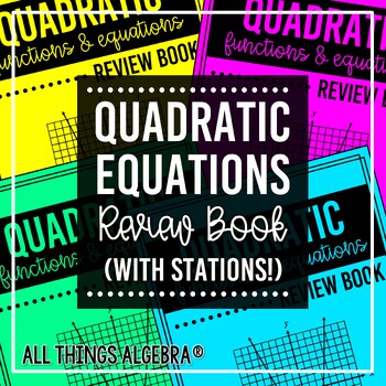 Preview of Quadratic Equations Review Book