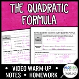 Quadratic Equations: The Quadratic Formula Lesson | Warm-U