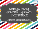 Quadratic Equations: Word Problems Unit Bundle