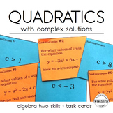 Quadratic Equations  with Complex Solutions