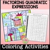 Factoring Quadratic Expressions Coloring Activity