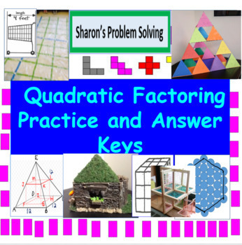 Preview of Quadratic Factoring Practice and Answer Keys