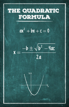 Preview of Quadratic Formula - Math Poster