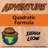 Quadratic Formula Activity - Printable & Digital Sierra Leone Adventure