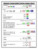 Quadratic Formula Lesson