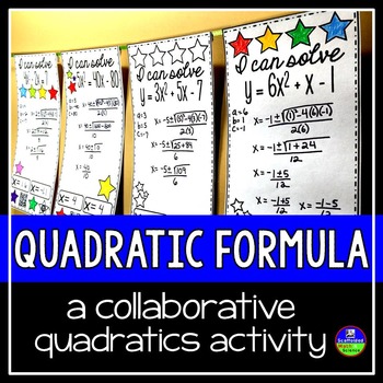 Preview of Quadratic Formula Math Pennant Activity