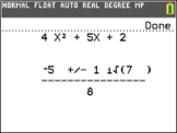 Quadratic Formula Program for TI-84 CE