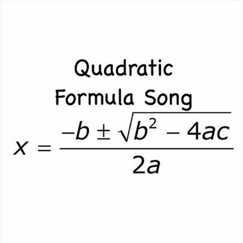 Preview of Quadratic Formula Song mp3 by Kathy Troxel / Audio Memory