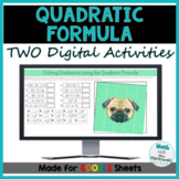 Quadratic Formula - Two Digital Activities Guided Practice