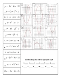 Quadratic Function Card Sort and Matching