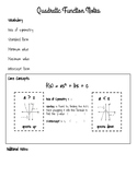 Quadratic Function Notes