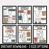 Quadratic Function Posters - Quadratic Formula Poster
