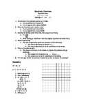 Quadratic Function: Standard Form Notes