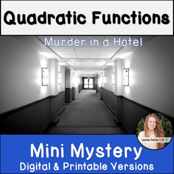 Preview of Quadratic Functions Activity Mini Mystery