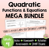 Quadratic Functions MEGA Bundle (Algebra 2 - Unit 4)