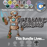 Quadratic Functions Unit Bundle - Algebra - Distance Learn