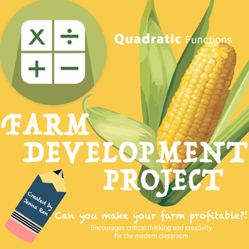Preview of Quadratic Formula and Regression: Farming Project and Lab