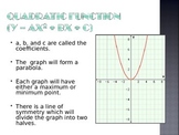 Quadratic Functions PowerPoint