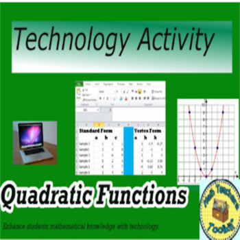 Preview of Quadratic Functions - Technology Activity