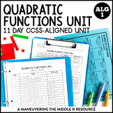 Quadratic Functions Unit | Graphing Quadratic Functions | 