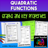 Quadratic Functions Key Features and Graphs Parabolas