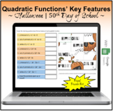 Quadratic Functions in Standard Form - Halloween/ 50th Day