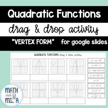 quadratic functions vertex form assignment active