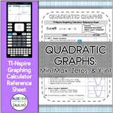 Quadratic Graphs | TI-Nspire Graphing Calculator Reference