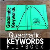 Quadratic Keywords Algebra Word Problems Flippable | Math 