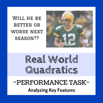 Preview of Quadratic Performance Task - The Case of Aaron Rogers (Real World)