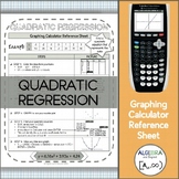 Quadratic Regression | TI-84 Graphing Calculator Reference