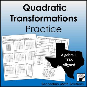 Preview of Quadratic Transformations Practice