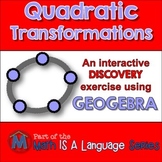 Quadratic Translations - interactive discovery exercise