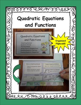 Preview of Quadratics Flipbook