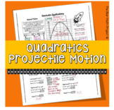 Quadratics Applications: Projectile Motion