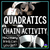 Solving Quadratic Equations Chain Activity