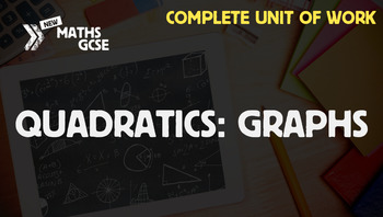 Preview of Quadratics: Graphs - Complete Unit of Work
