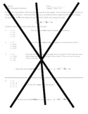 Algebra Quadratics Unit (3 quizzes, test, worksheets, in-c