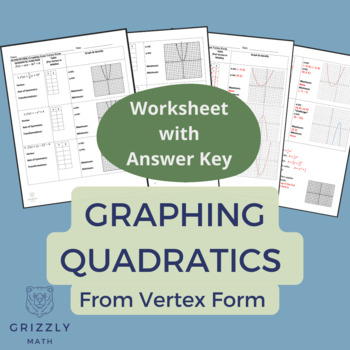 Preview of Quadratics in Vertex Form