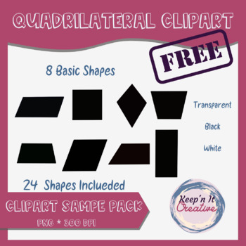 Preview of Quadrilateral Clip Art (Sample Pack)