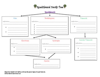 Preview of Quadrilateral Family Tree