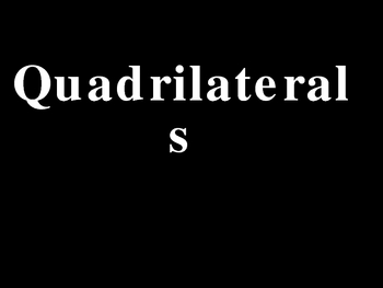 Preview of Quadrilateral Flashcards Printable from Powerpoint
